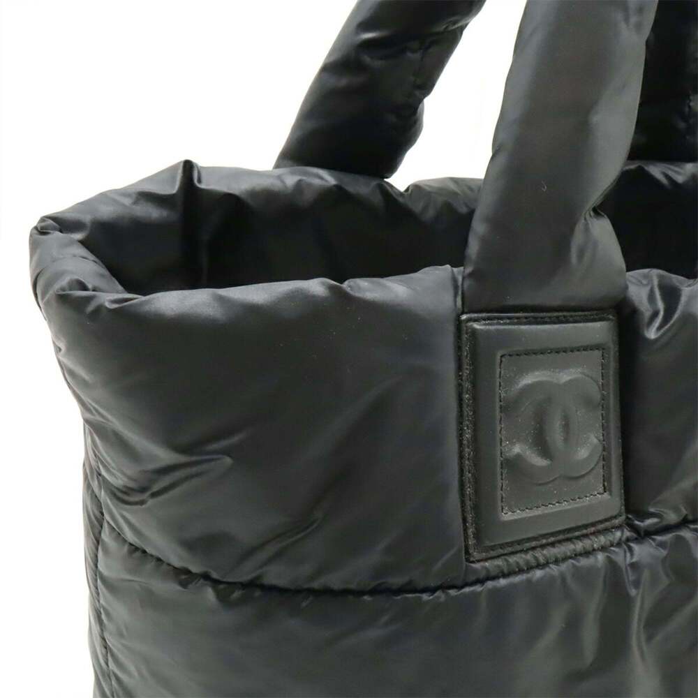 CHANEL Black Leather Tote Bag - Picture 6 of 8